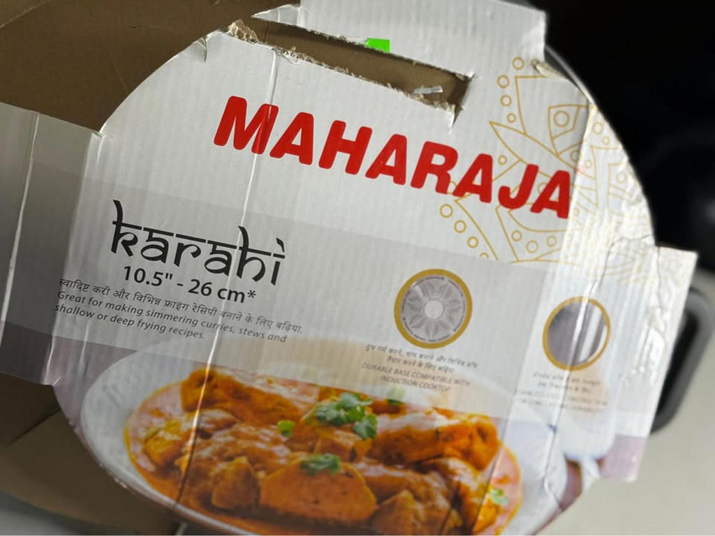 MAHARAJA Stainless Steel Karahi Pot 10.5" 26 cm