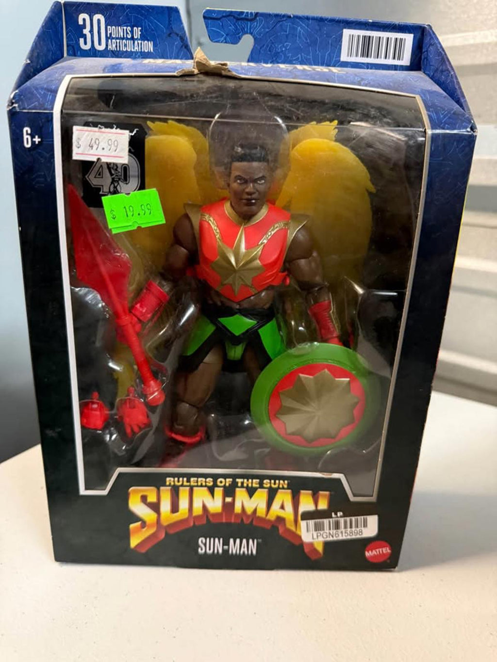Mattel Masterverse Sun-Man Action Figure