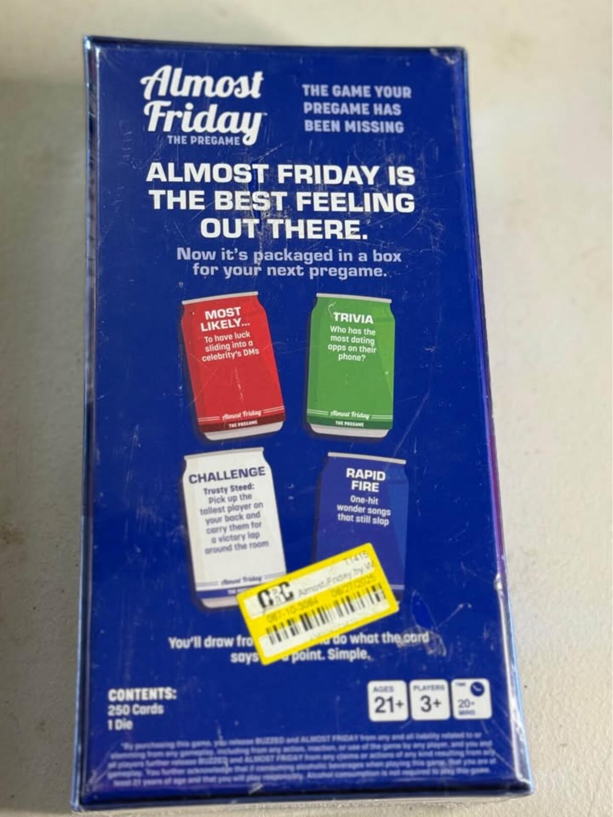 Almost Friday The Pregame Card Game by Relatable