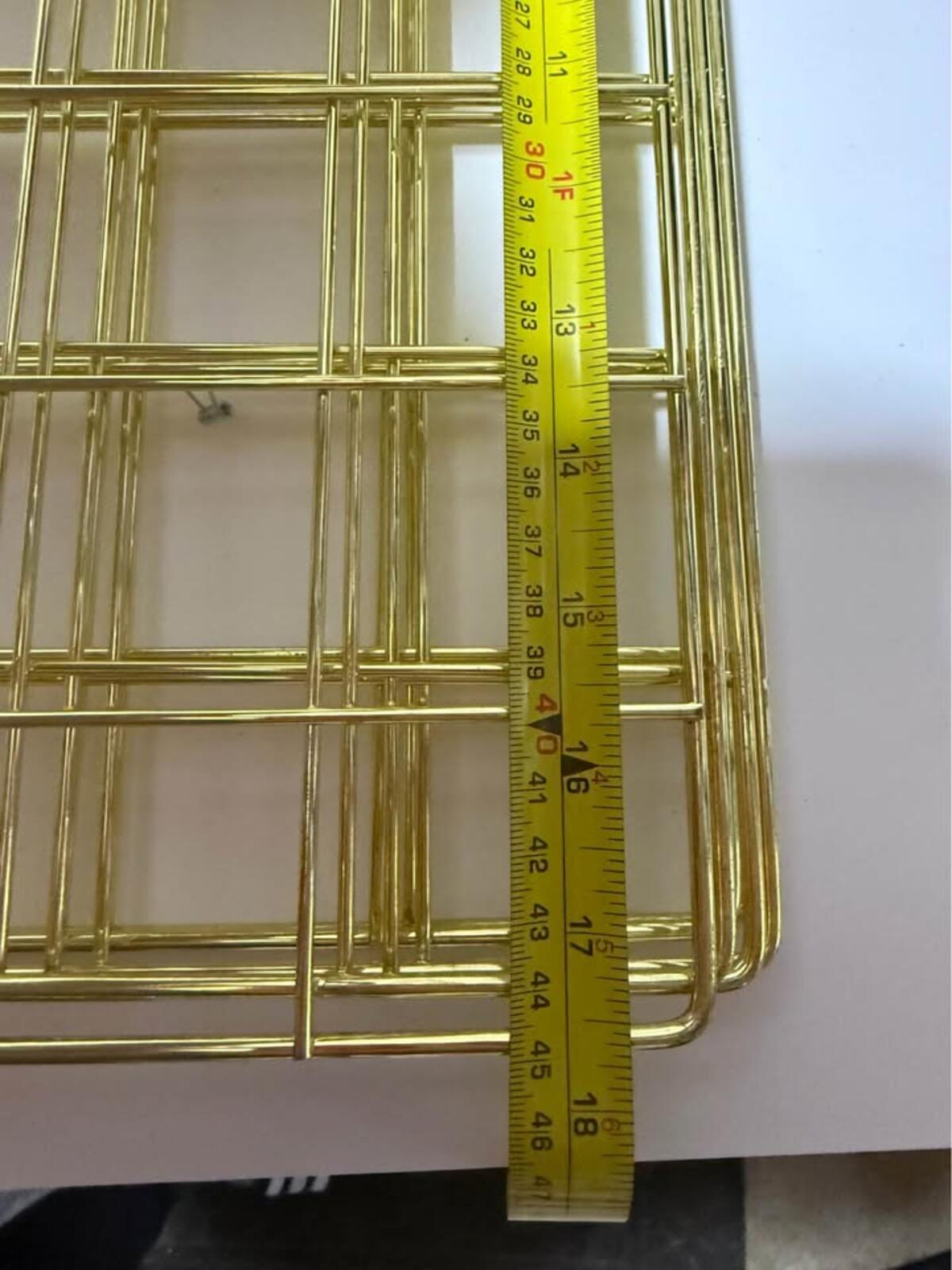 Gold Wire Grid Wall Decor Panels