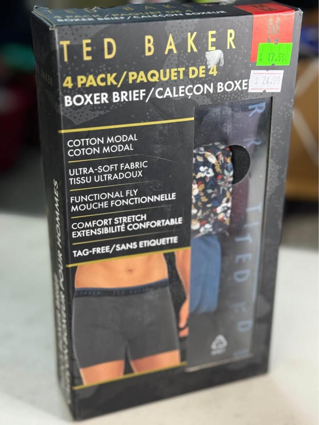 Ted Baker Boxer Briefs 4-Pack New Medium