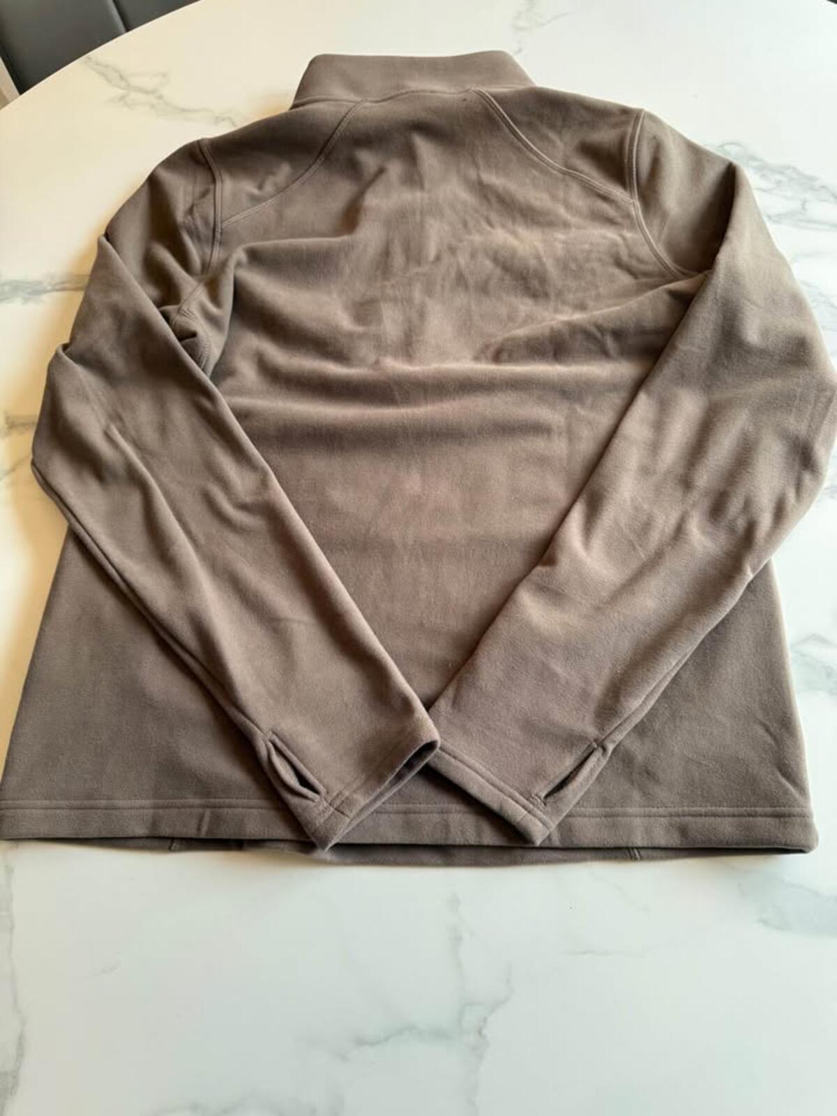 Mondetta Brown Fleece Quarter-Zip Top L/G New