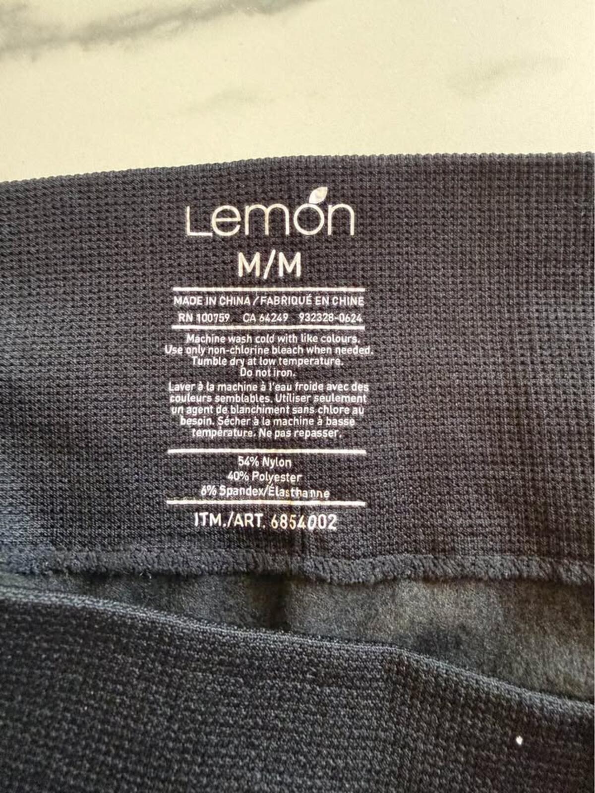Lemon Black Leggings M/M