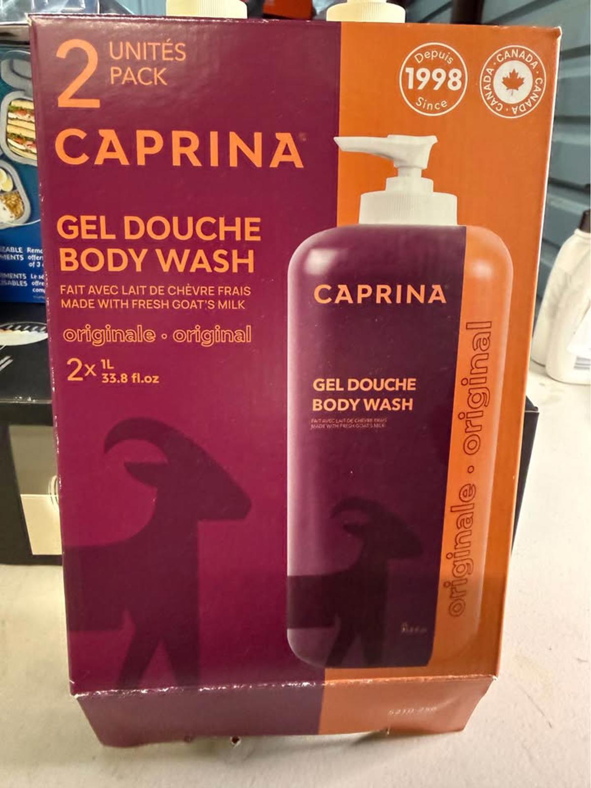 Caprina Goat's Milk Body Wash 2-Pack Original