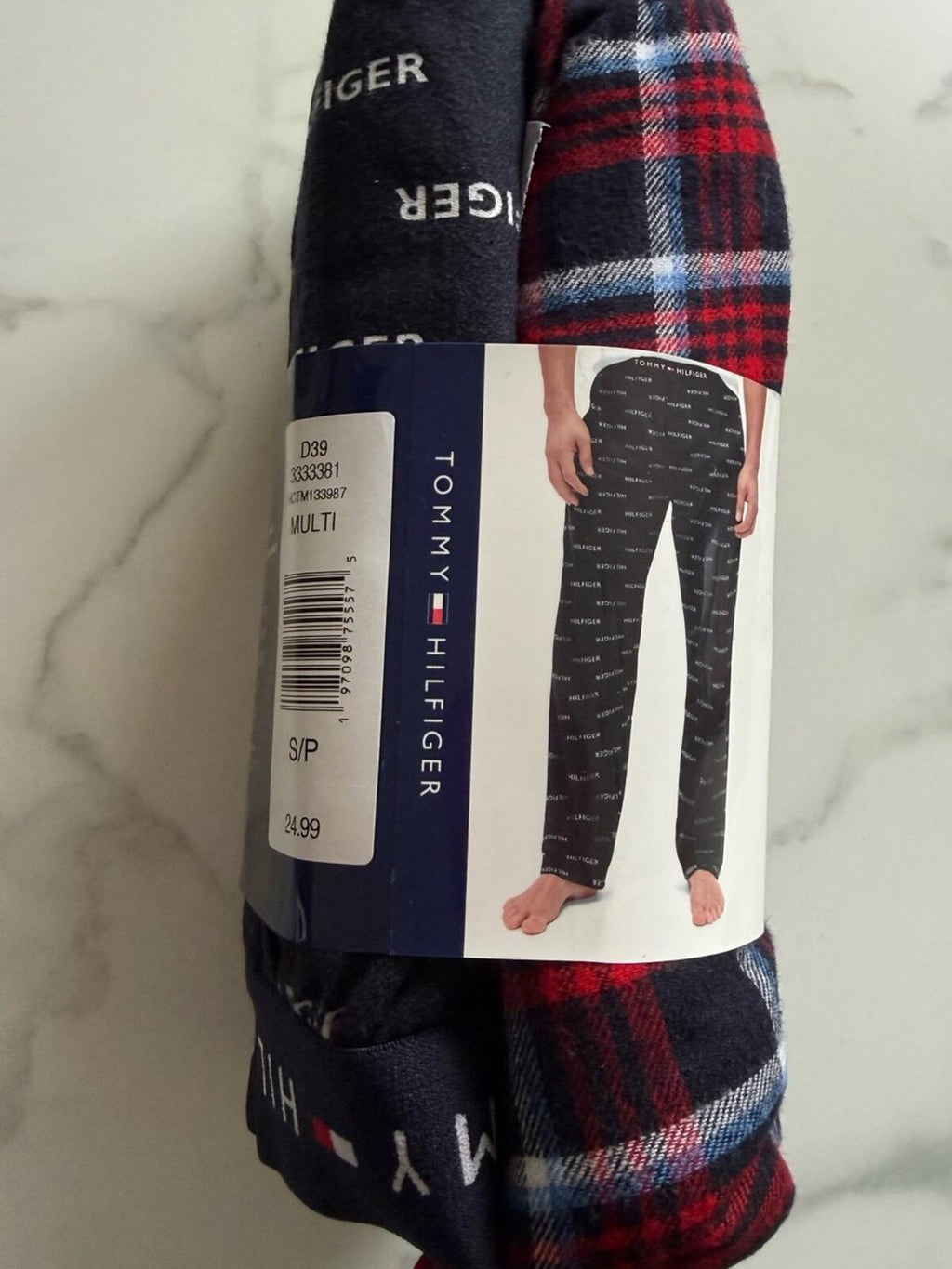 Tommy Hilfiger Multi Plaid & Logo Lounge Pants Set - 2 pack