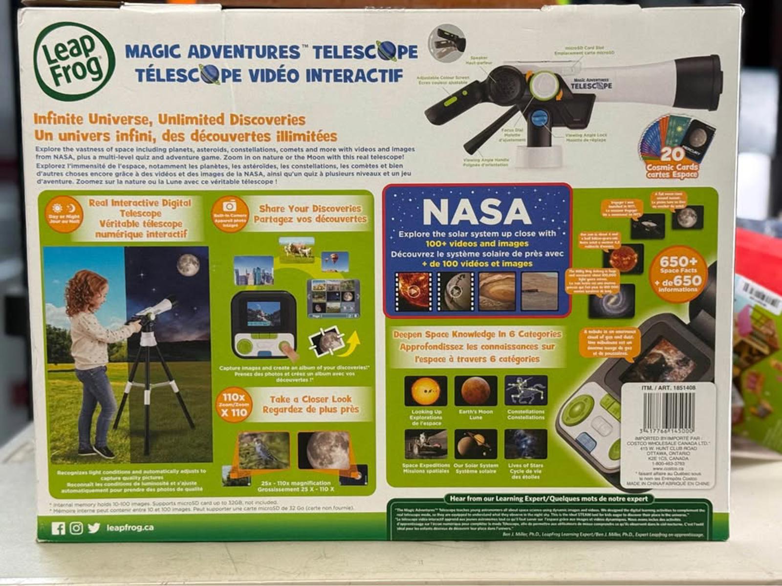LeapFrog Magic Adventures Interactive Video Telescope