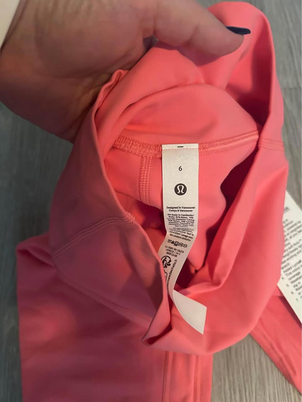 Lulu Lemon size 8 Align 28” high rise coral