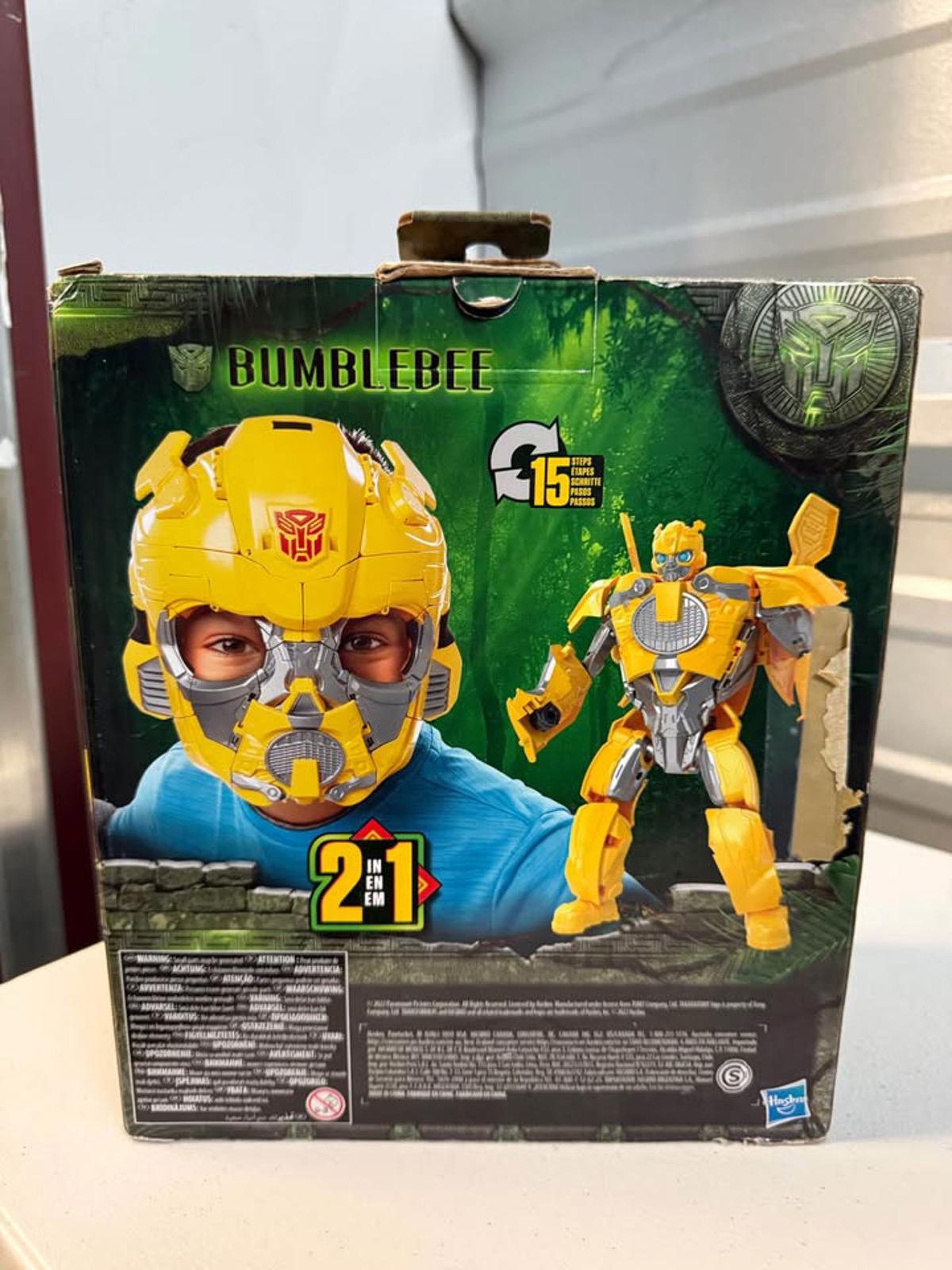 Transformers Rise of the Beasts Bumblebee 2-in-1 Mask Toy Hasbro