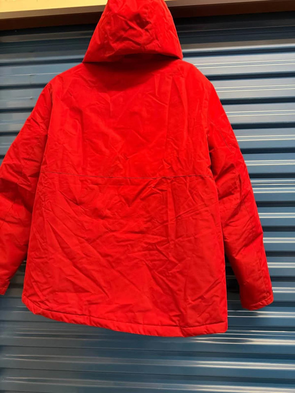 Nautica Red Hooded Jacket L/G Water Wind Resistant
