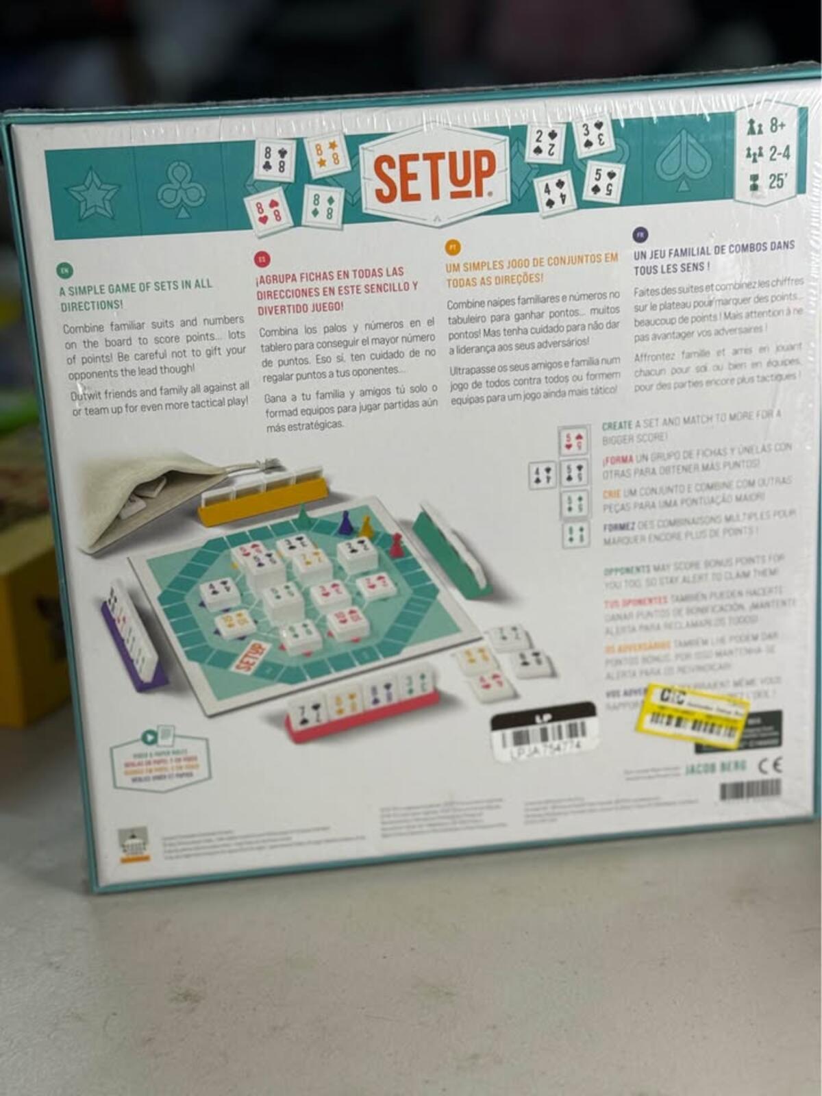 New Sealed Jacob Berg SETUP Board Game
