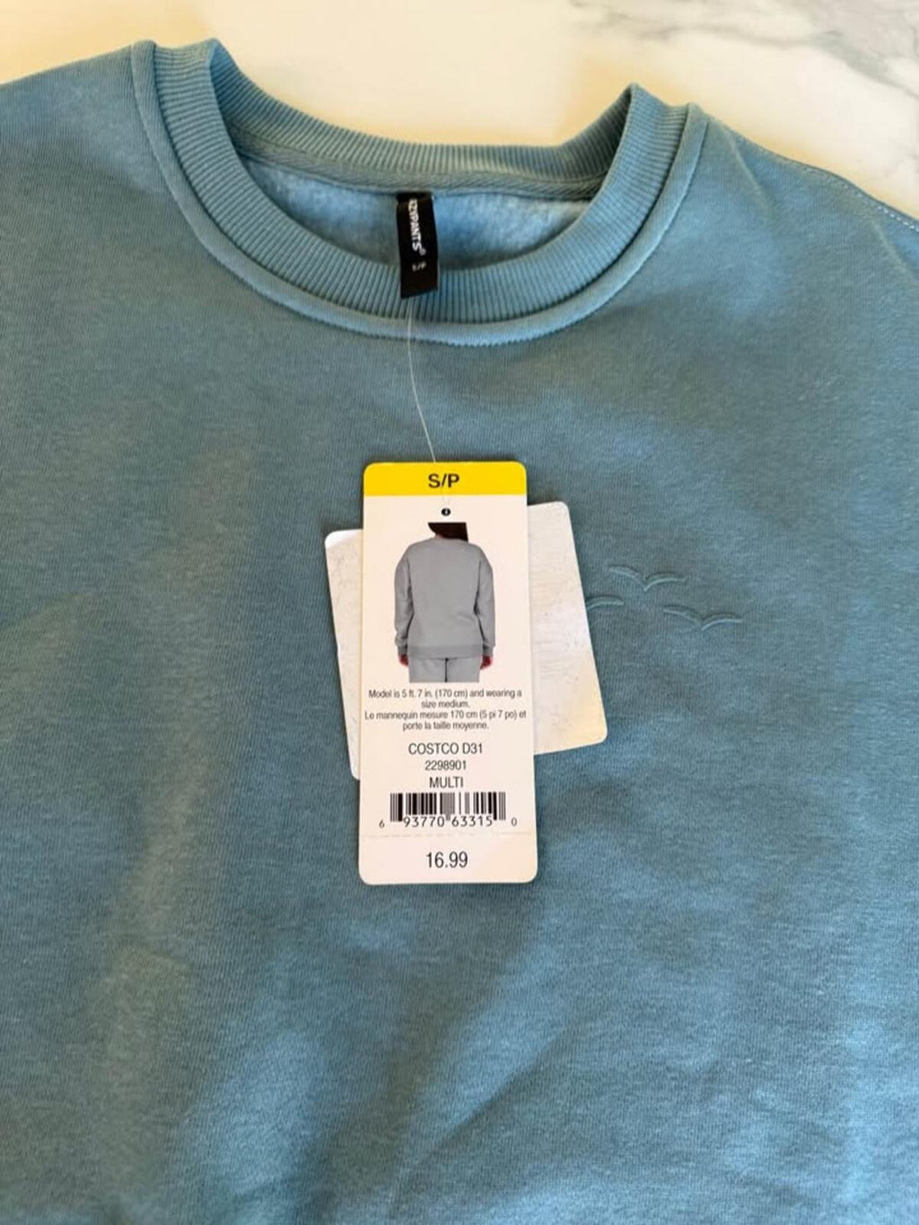LAZYPANTS blue crewneck sweatshirt S/P new with tags