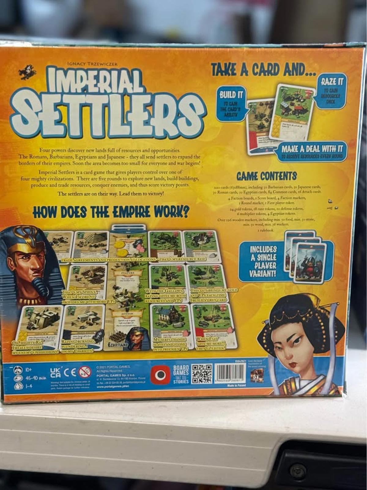 Imperial Settlers Board Game New Sealed