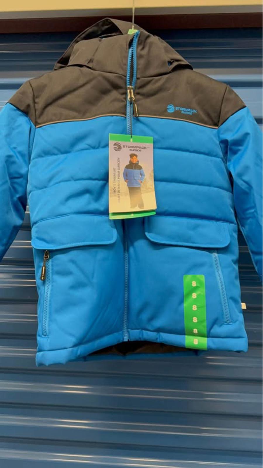 Stormpack Sunice Boys Snowsuit Size 8 Blue Black