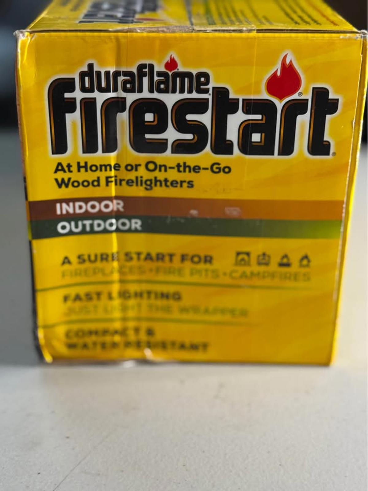 Duraflame Firestart Wood Firelighters 24 Pack for Fireplace Campfire