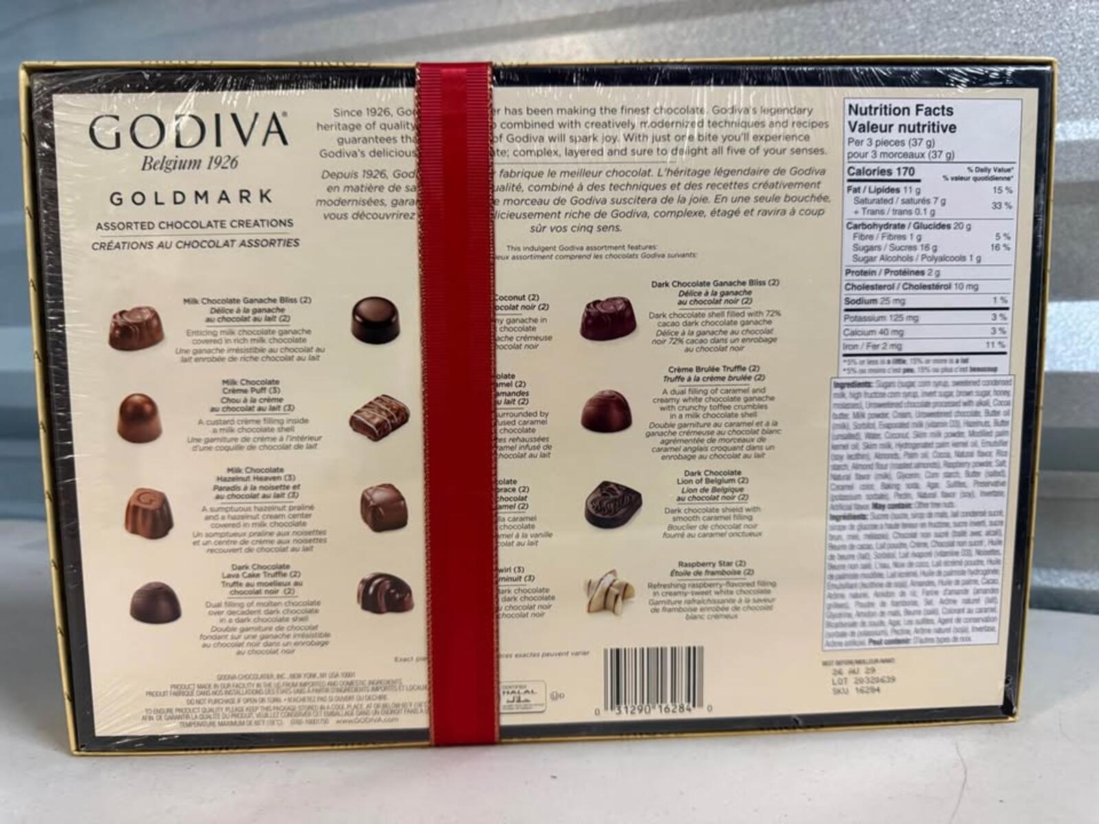 New Godiva Goldmark Assorted Chocolate Creations 320g
