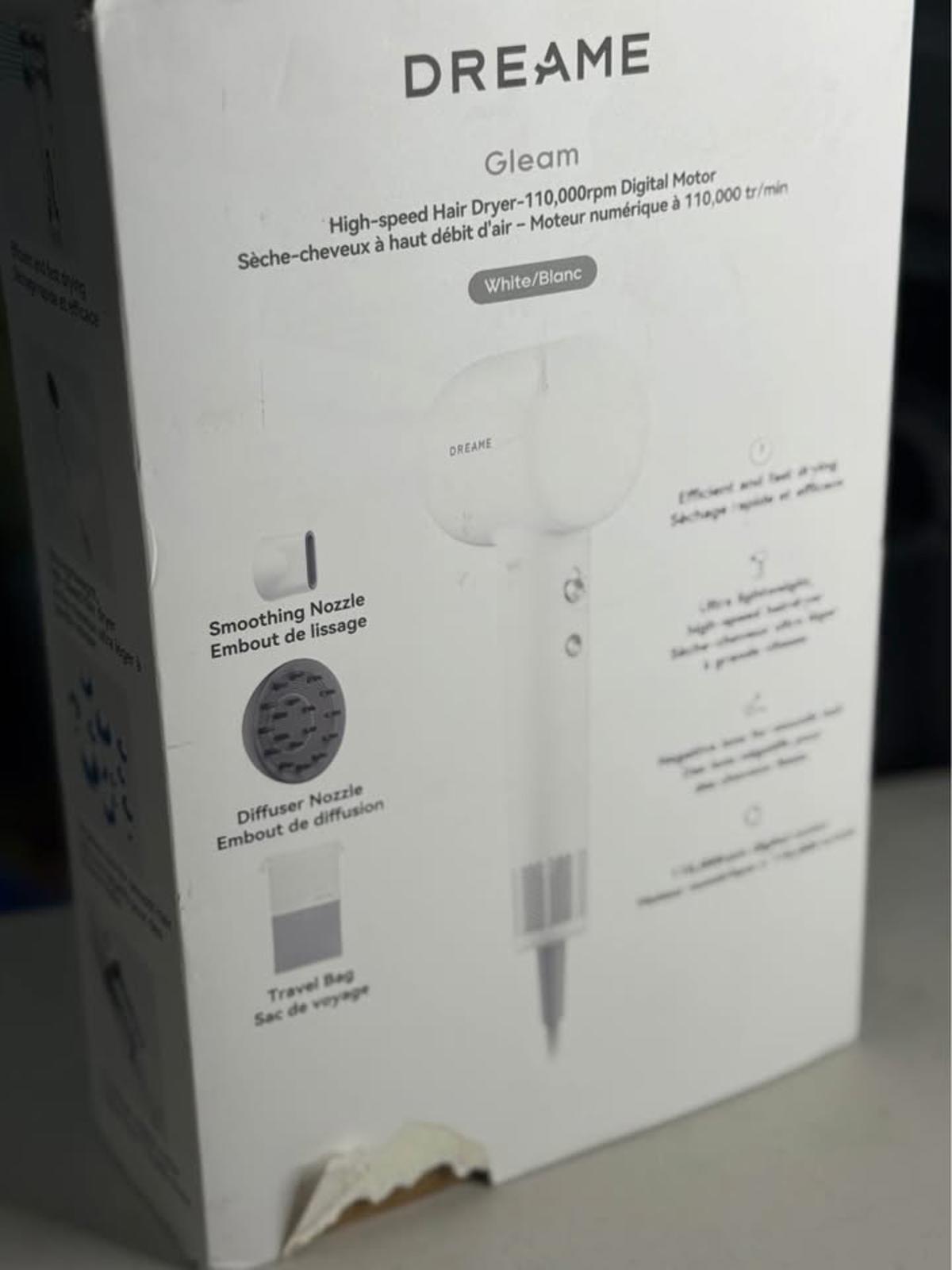 DREAME Gleam High-speed Hair Dryer White