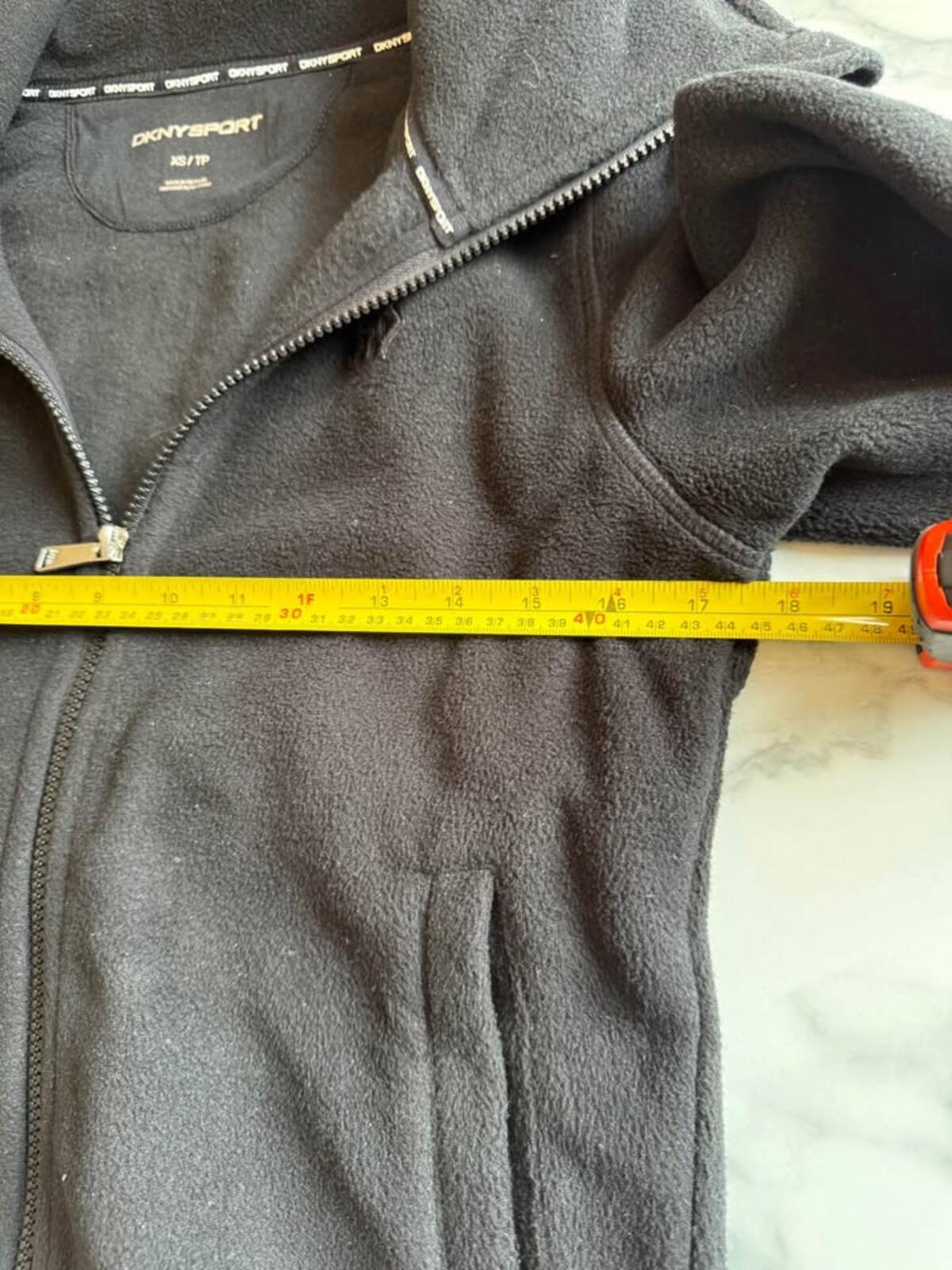 DKNY Sport Black Fleece Jacket XS/TP