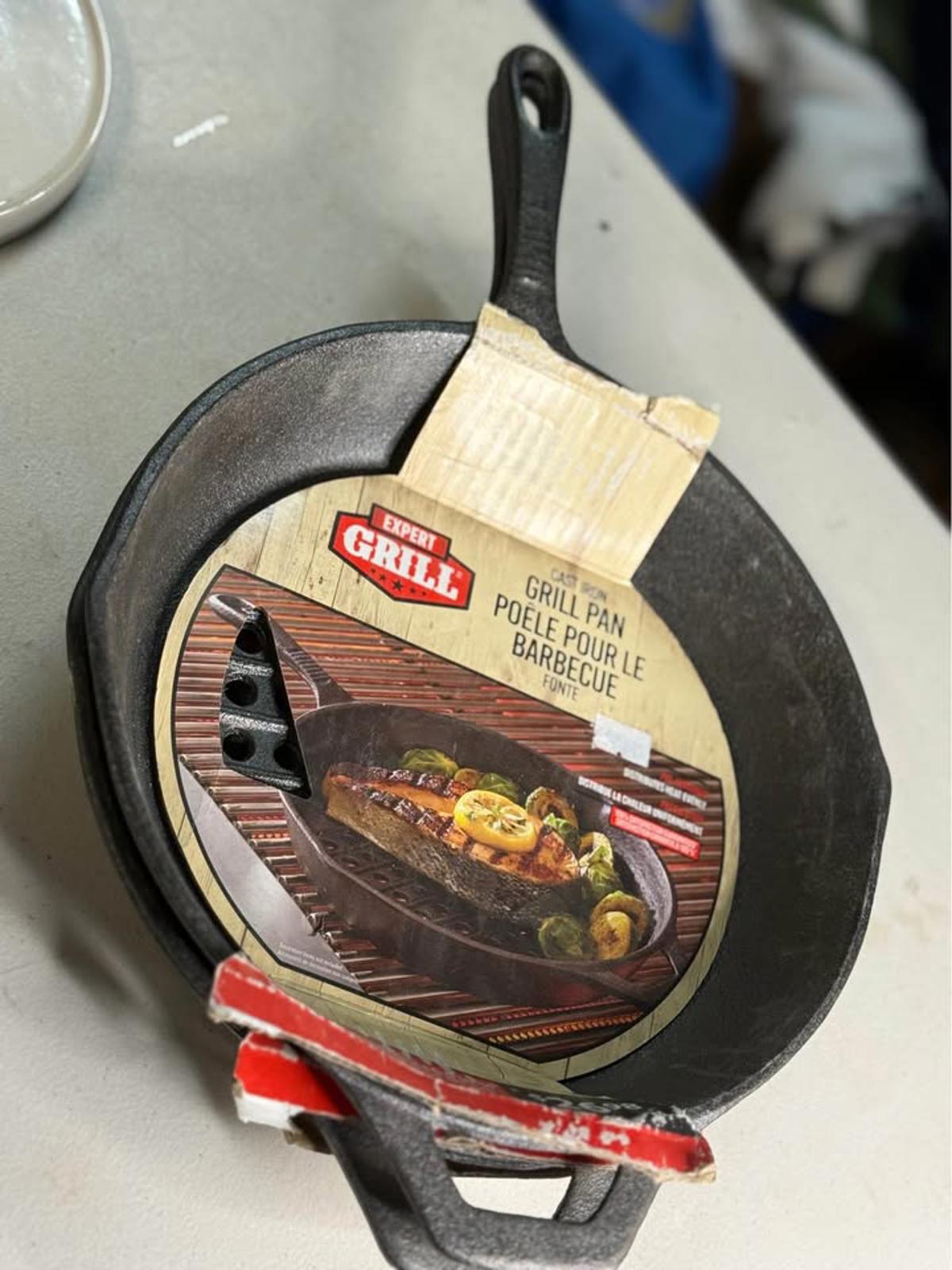EXPERT GRILL Cast Iron Grill Pan