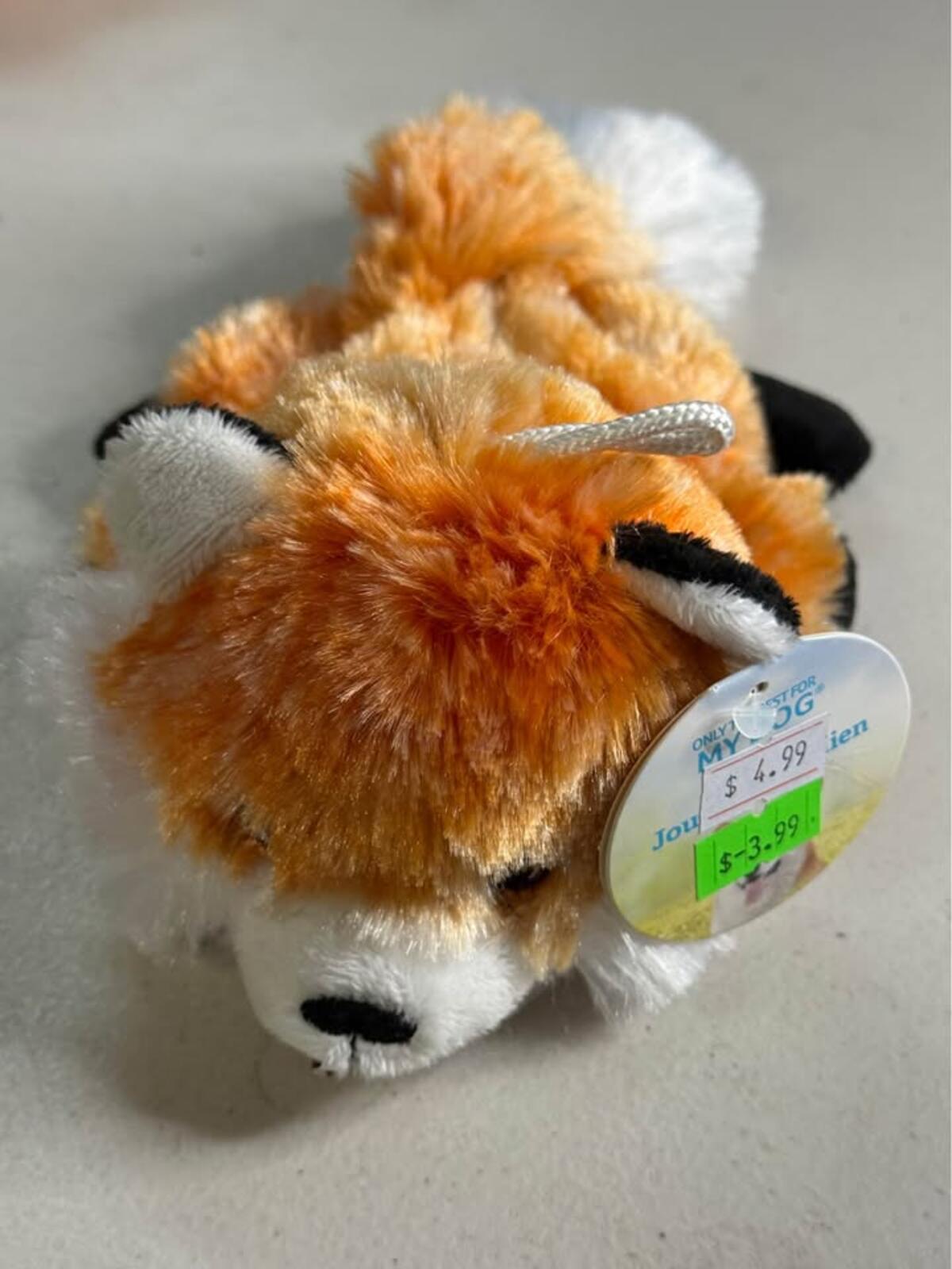 ONLY FOR MY DOG Plush Fox Toy