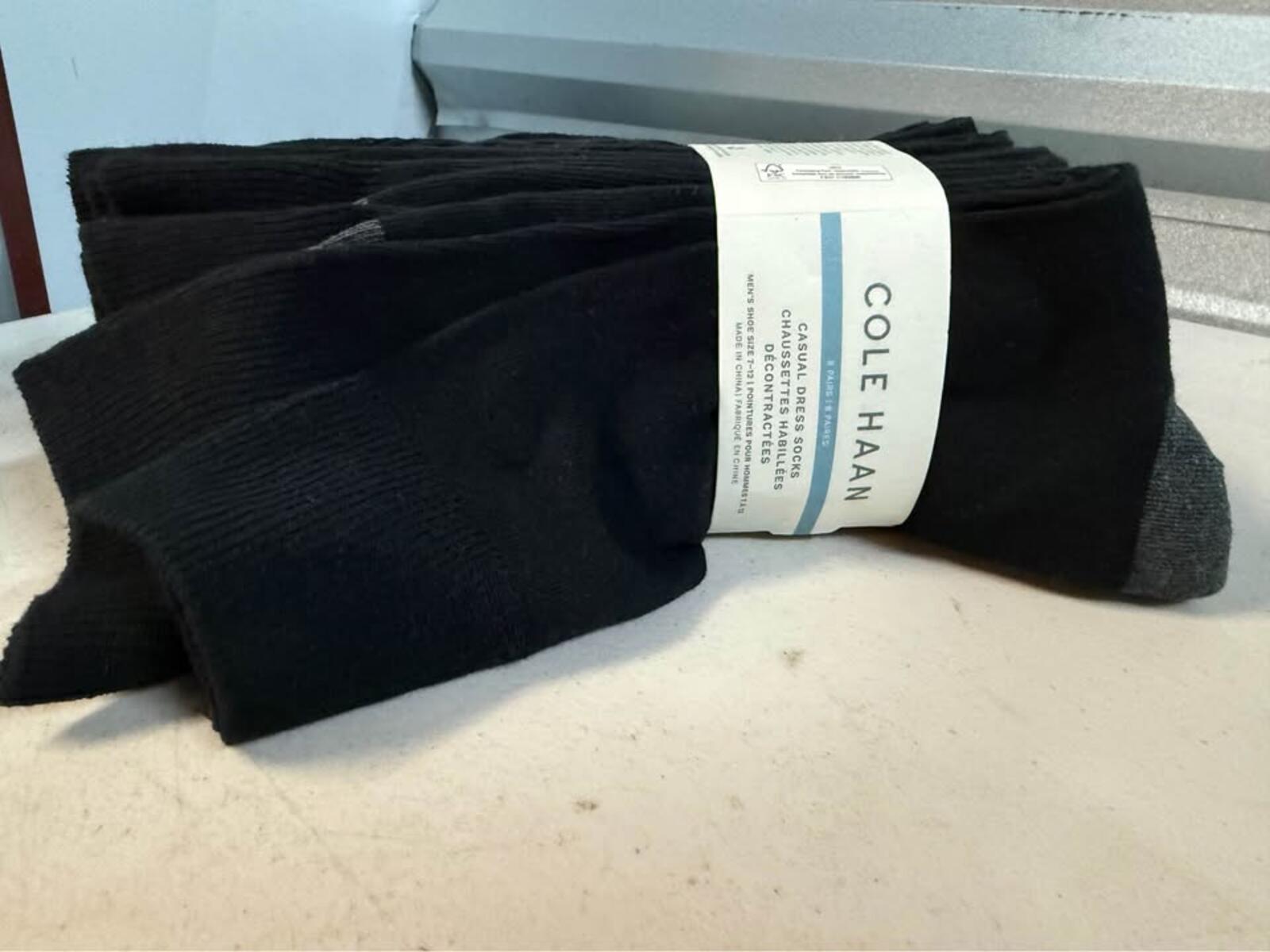 Cole Haan Casual Dress Socks 8 Pairs Men's Shoe Size 7-12