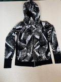 Lululemon size 12 Black White Pattern Zip Up Hoodie