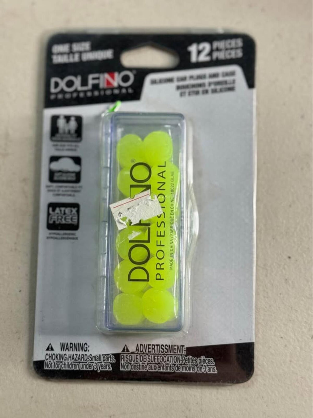 New Dolfino Professional Silicone Ear Plugs 12 Pieces