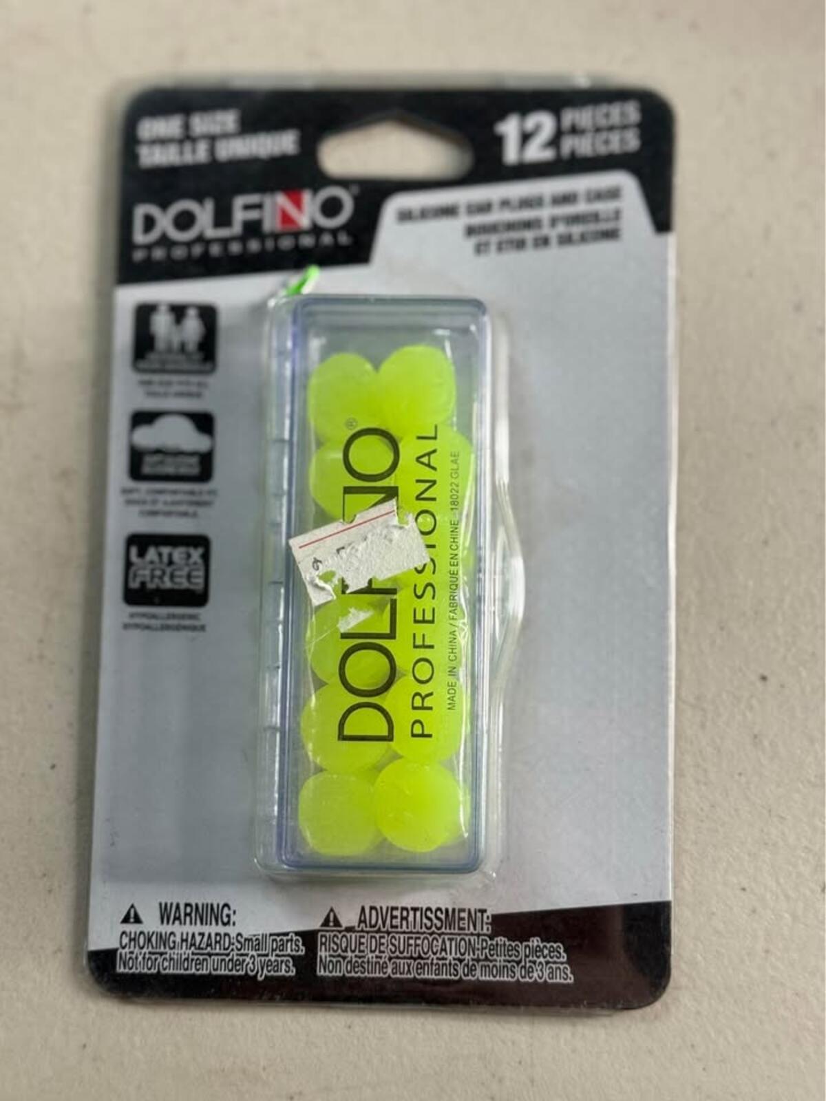 New Dolfino Professional Silicone Ear Plugs 12 Pieces