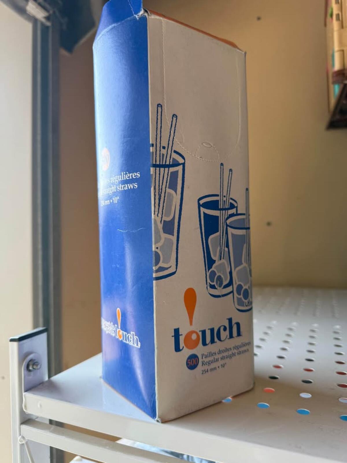 Touch 500 Regular Straight Straws 10 inch