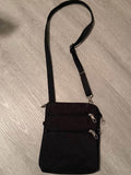 Travel cross body bag- all zippers lock