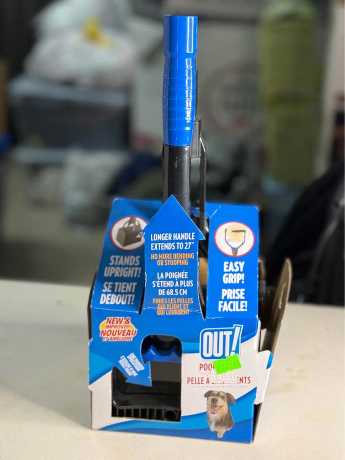 OUT! Long Handle Pet Waste Scooper
