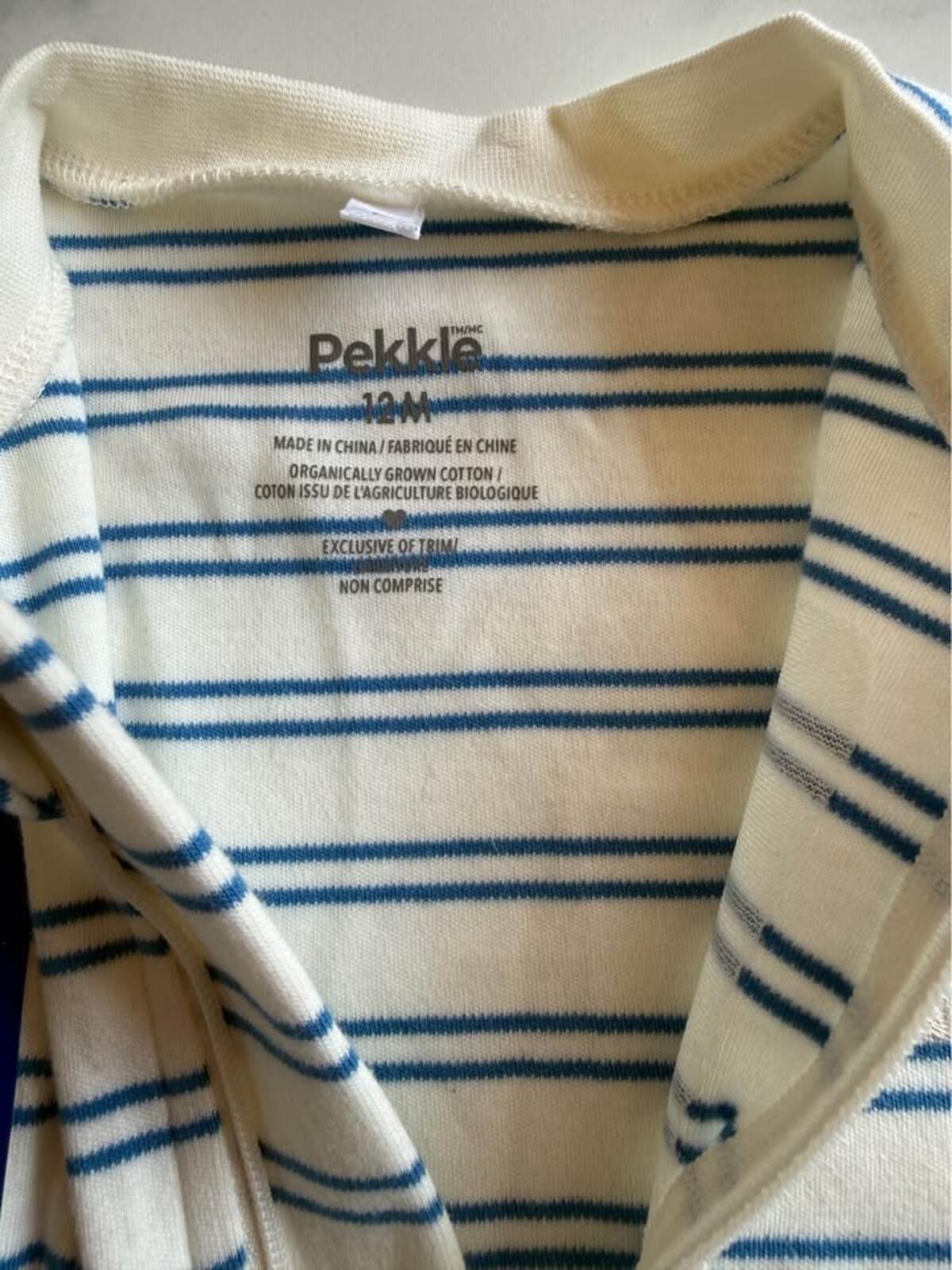 Pekkle Baby Footed Sleeper 12M