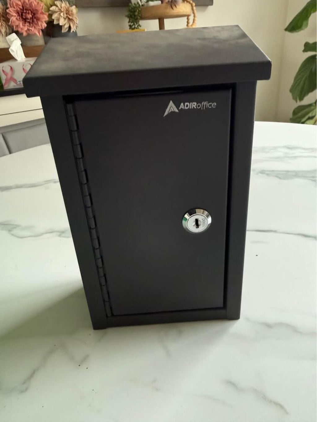 ADIRoffice Black Metal Drop Box