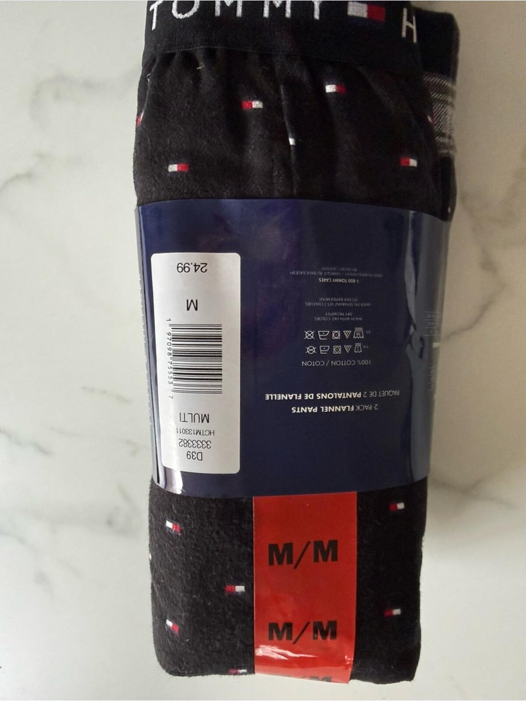 Tommy Hilfiger Black Flannel Pants - 2 pack