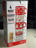 New Signature 4 Christmas Mugs with Wire Tower
