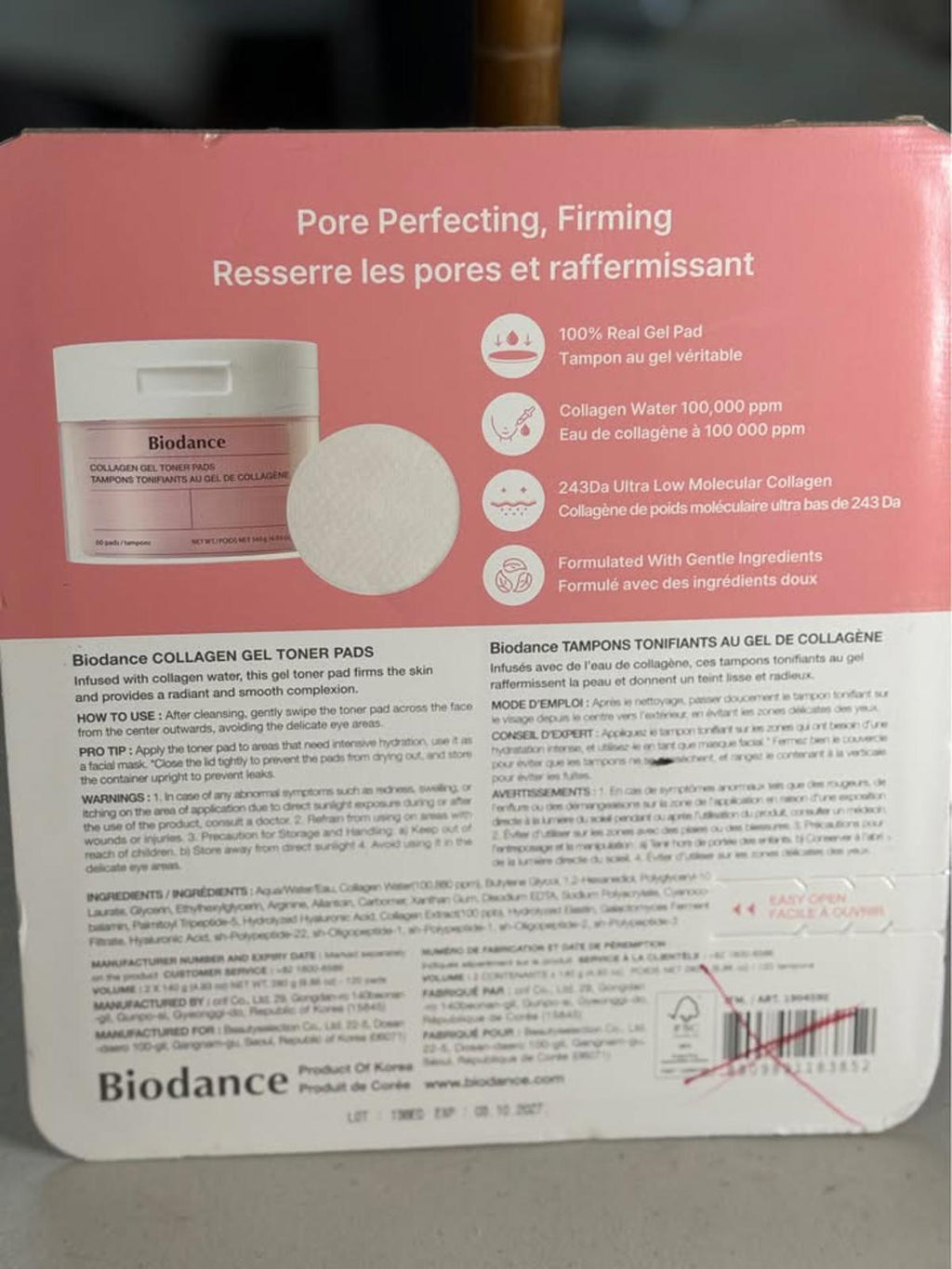 Biodance Collagen Gel Toner Pads 120 Pads