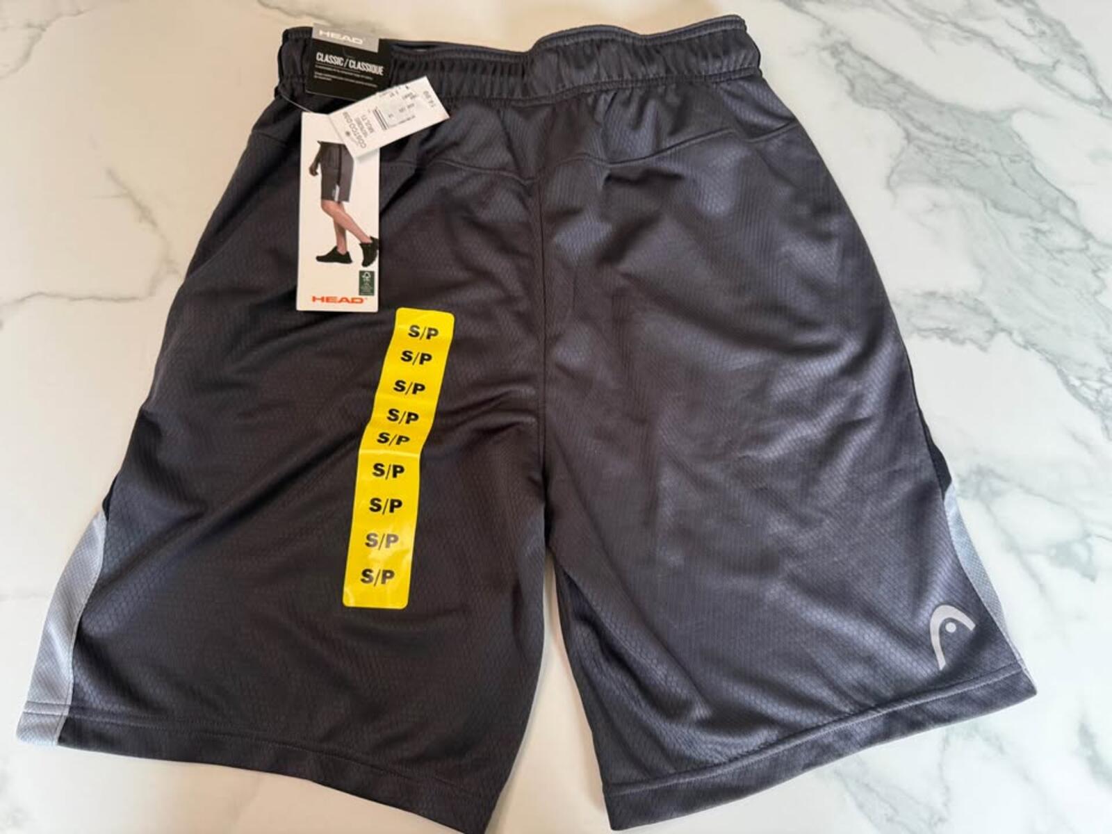 HEAD Classic Dark Gray Athletic Shorts S/P Workout Gym