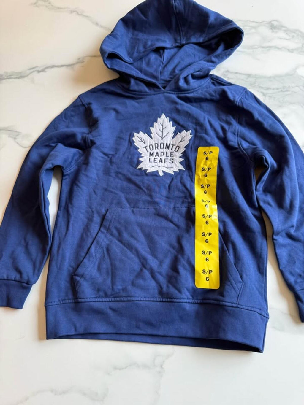 Toronto Maple Leafs blue hoodie sweatshirt kids S/P 6