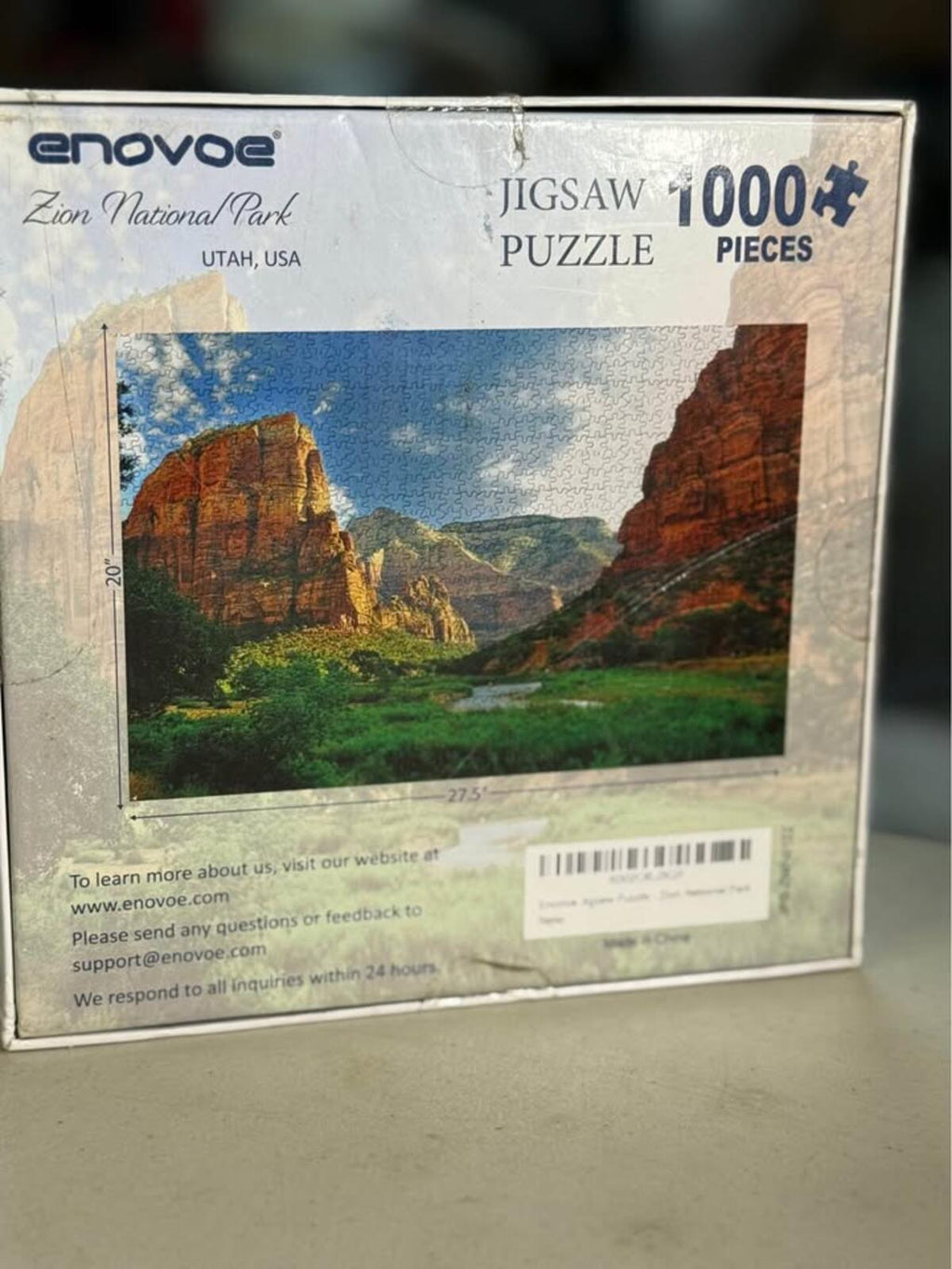 Enovoe Zion National Park 1000 Piece Jigsaw Puzzle