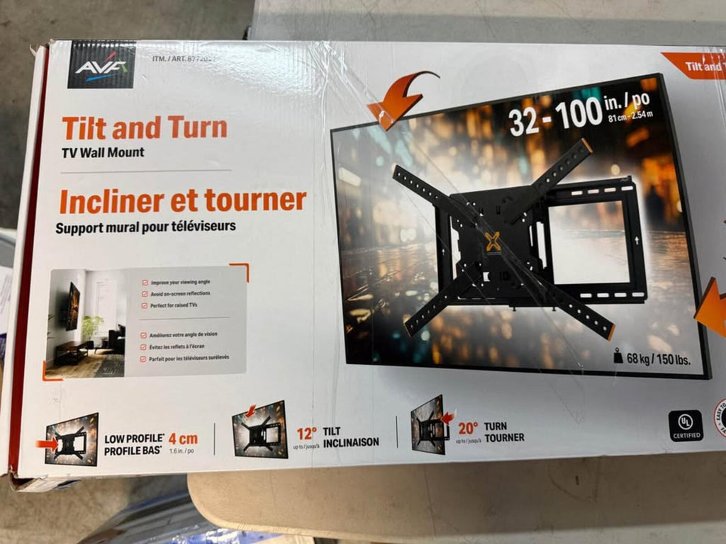 AVA Tilt and Turn TV Wall Mount 32-100 inch 150 lbs