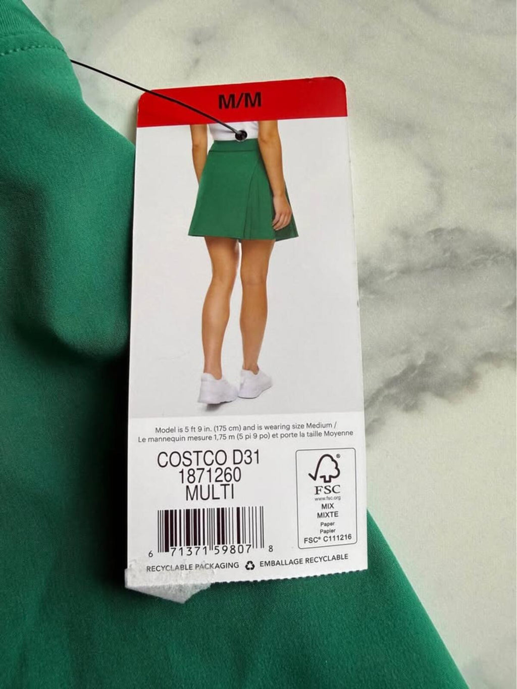 Lole Green Pleated Skort M/M