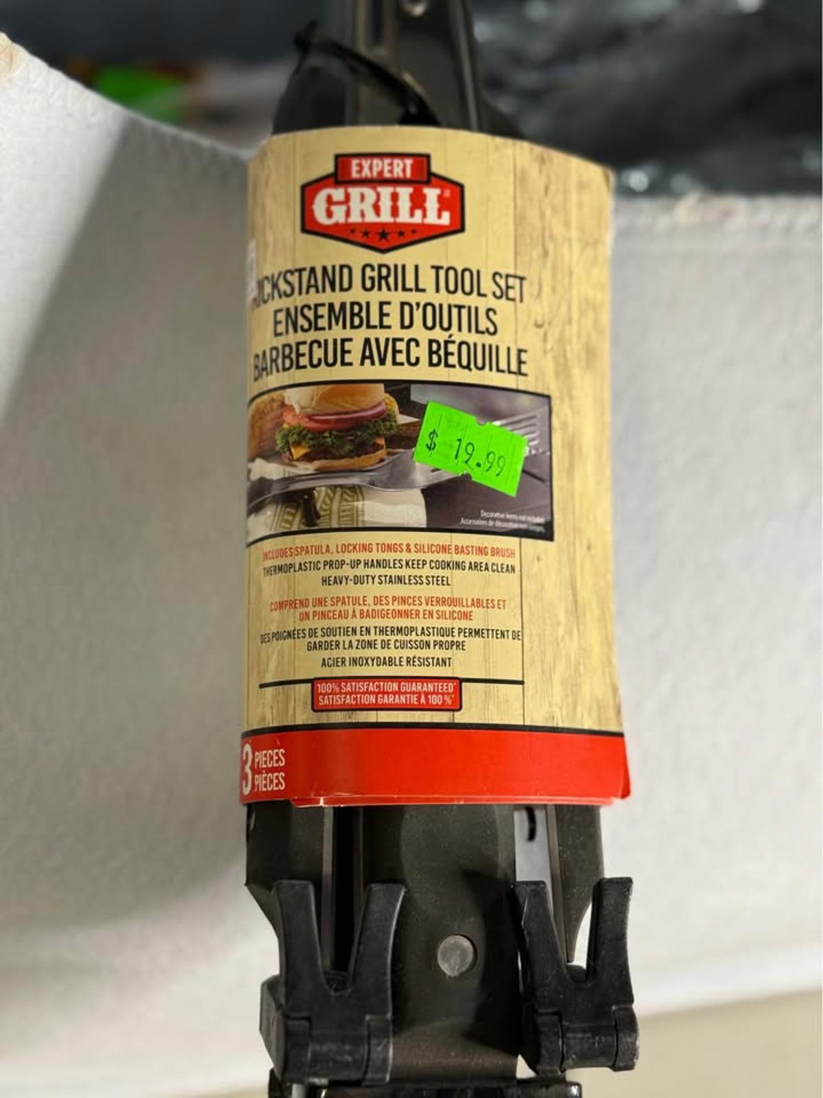 Expert Grill Kickstand Grill Tool Set 3 Pieces
