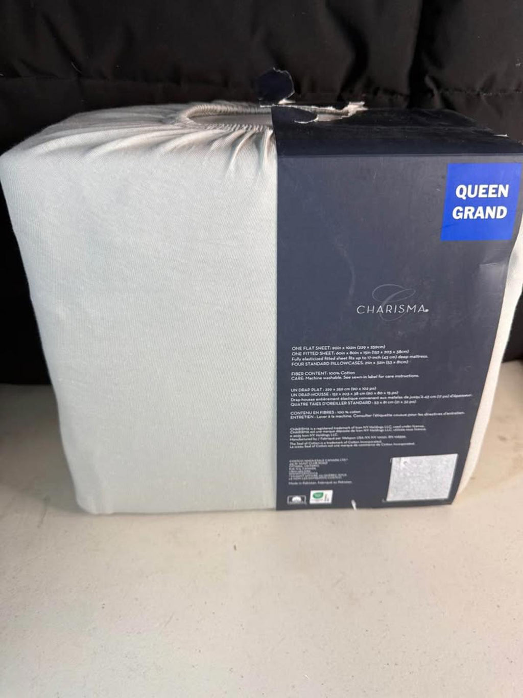 Charisma Queen 6-Piece Cotton Knit Sheet Set