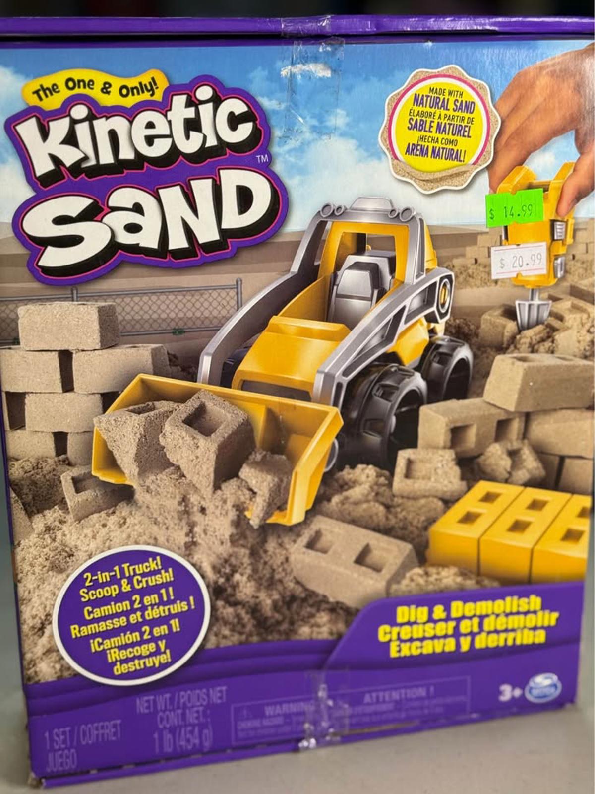 Kinetic Sand Construction Truck Set Dig & Demolish