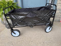 Black folding utility wagon