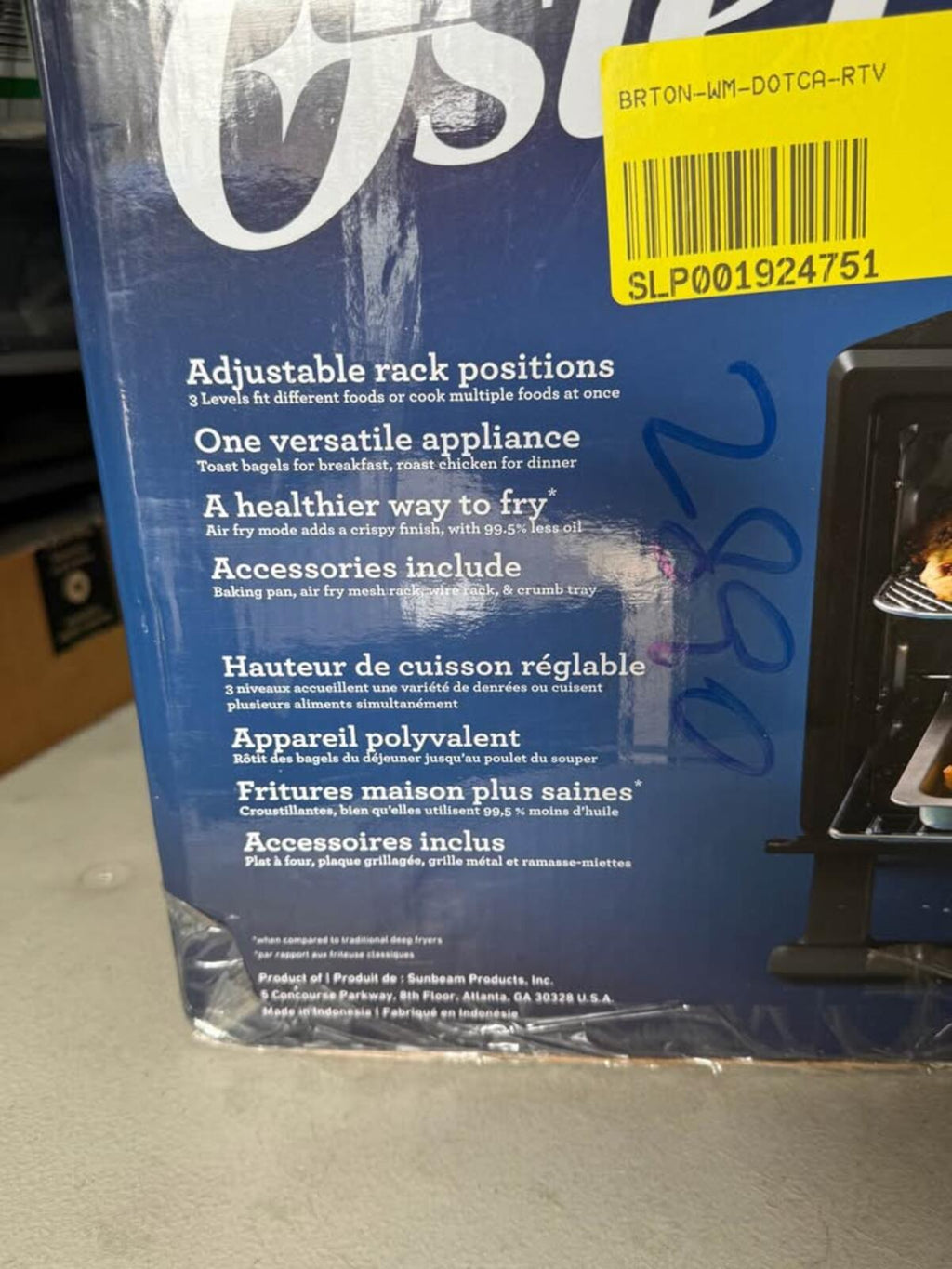 Oster Compact Air Fryer Oven 17L, 5 Cooking Functions