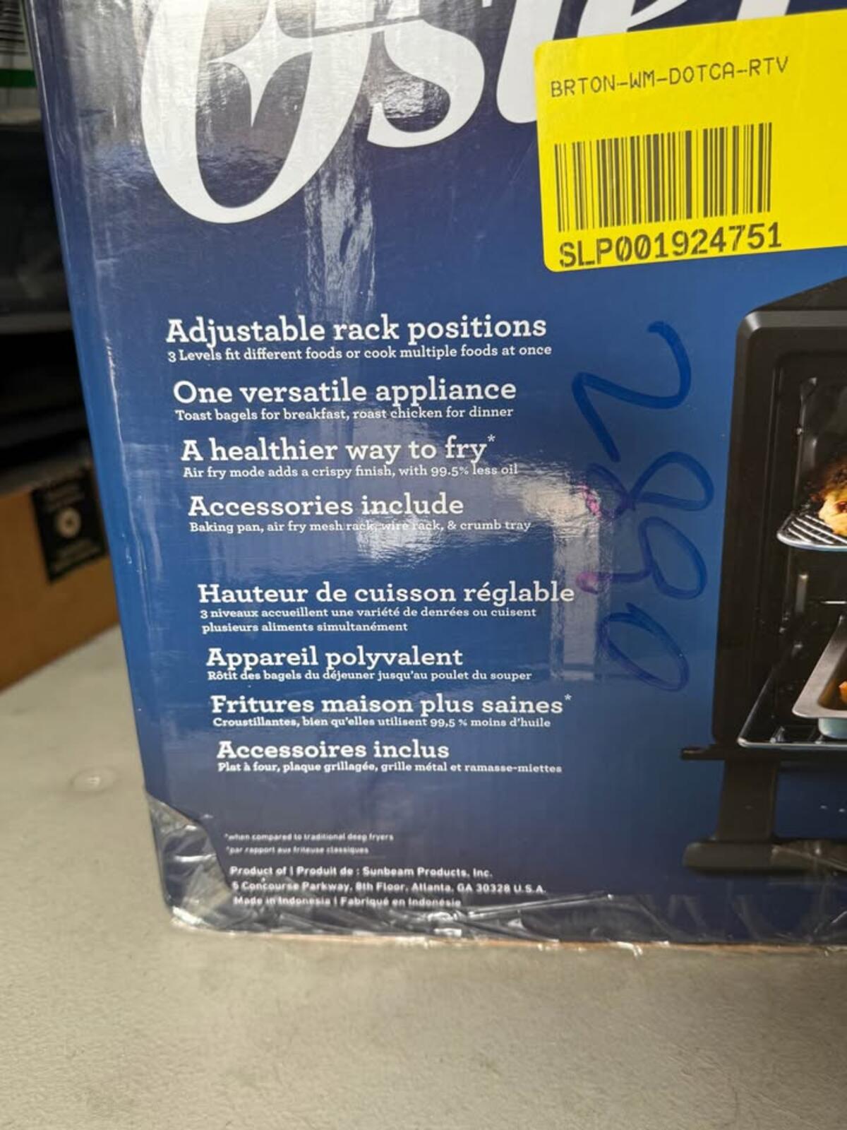 Oster Compact Air Fryer Oven 17L, 5 Cooking Functions