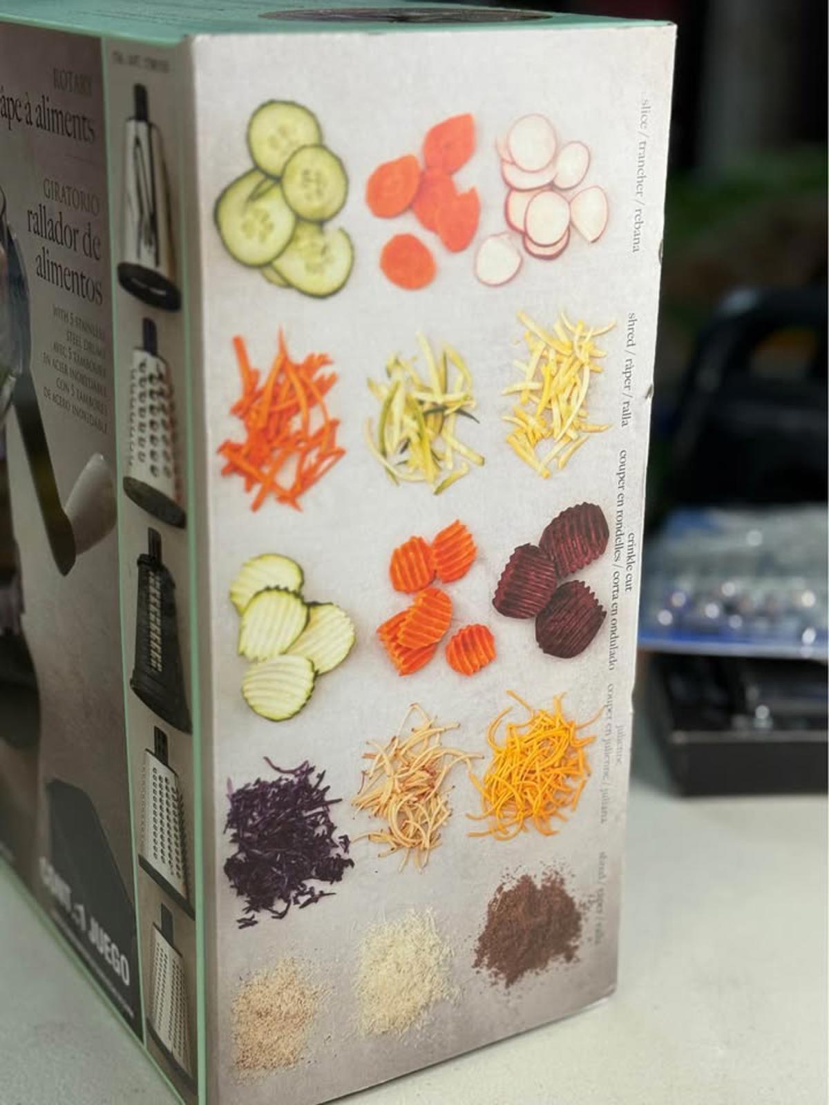 MIU Rotary Food Grater with 5 Drums