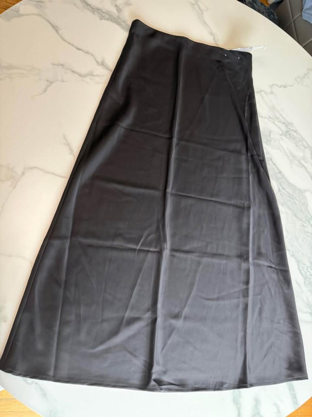 matty m black satin skirt XS