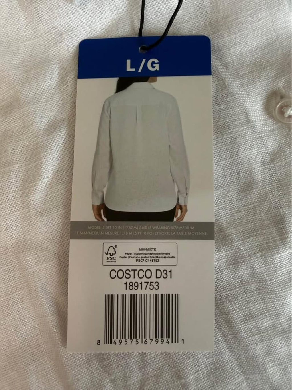 Ted Baker White Long Sleeve Button-Up Shirt Large New with Tags