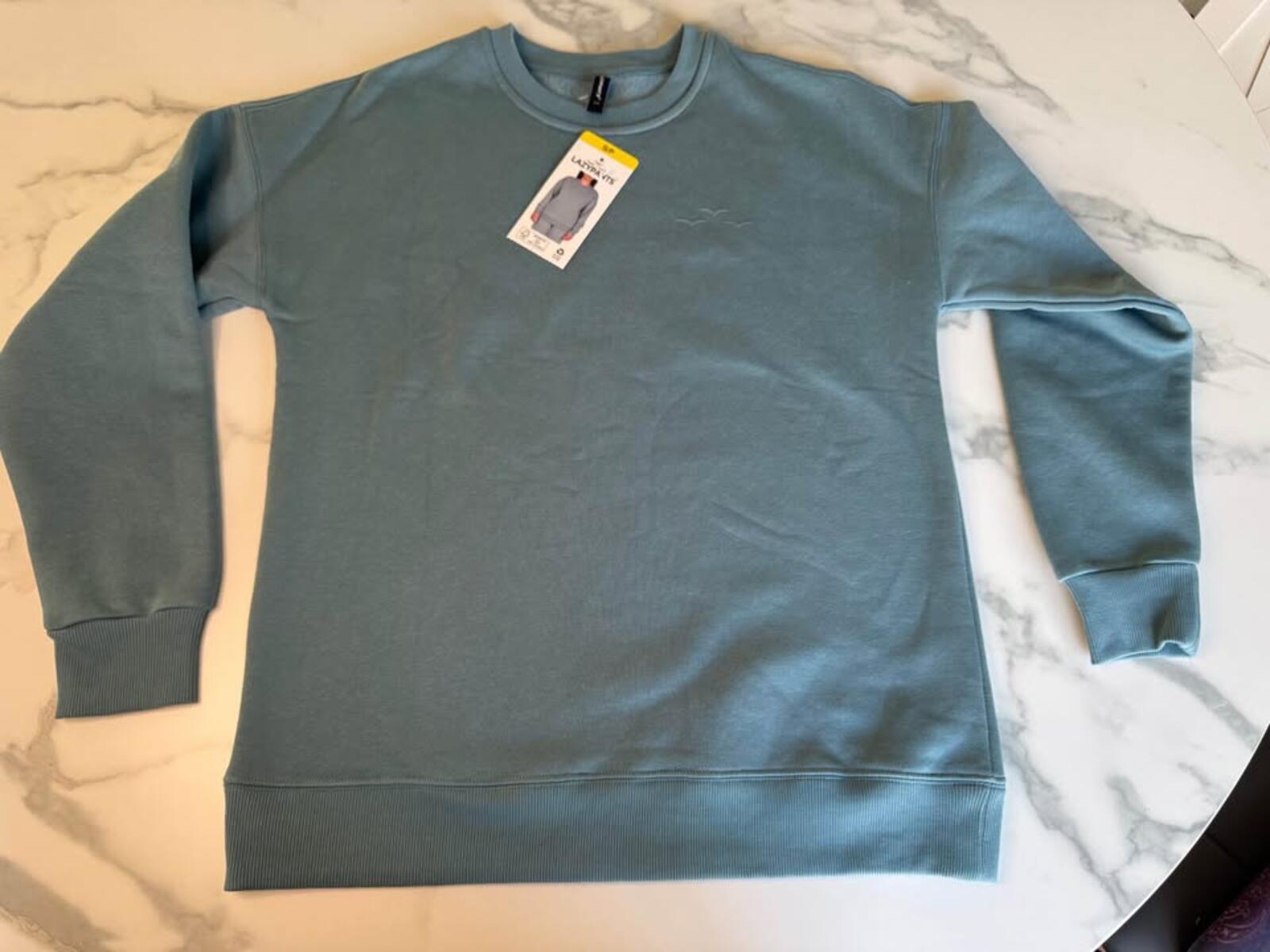 LAZYPANTS blue crewneck sweatshirt S/P new with tags